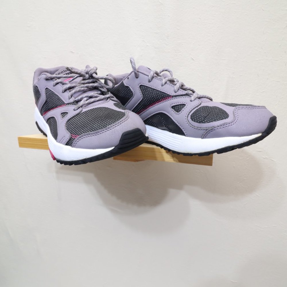 Reebok Trail Shoes Womens 9 Fuel Foam Gray Pink Charcoal White Athletic - Picture 5 of 14